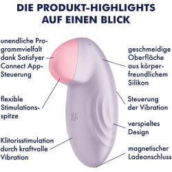 Satisfyer Stimulateur de clitoris connecté Tropical Tip Satisfyer 